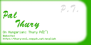 pal thury business card